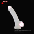 Transparentes claros dildos realista silicone falso mulheres vagina brinquedo de sexo anal (dyast412mA-t)